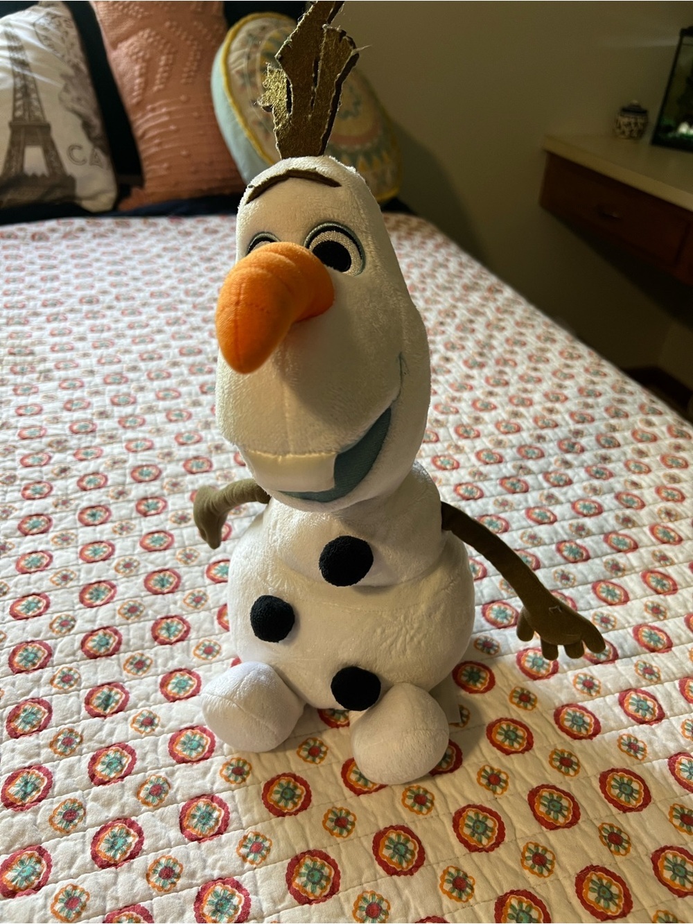 Official Disney Parks Frozen Olaf Snowman Stuffed Animal Toy 16”